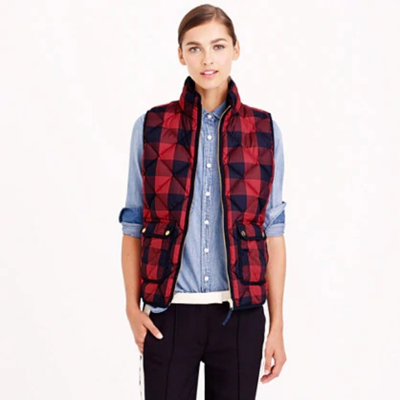 J. Crew Jackets & Blazers - J. Crew EXCURSION QUILTED VEST IN BUFFALO CHECK